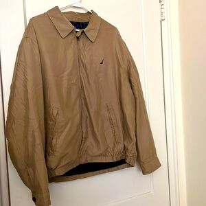Nautica tan jacket size: L